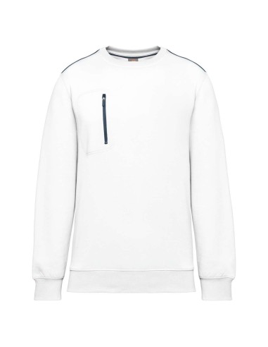 DES-WK403-UNISEX DAYTODAY CONTRASTING POCKET SWEATSHIRT