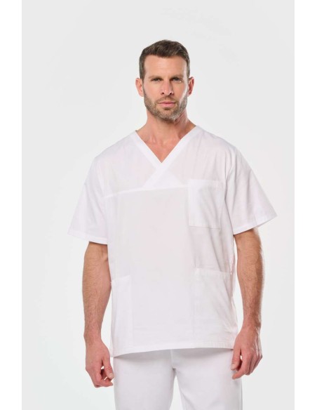 DES-WK504-UNISEX SHORT SLEEVE COTTON TUNIC