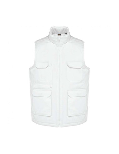 DES-WK607-UNISEX PADDED MULTI-POCKET POLYCOTTON VEST