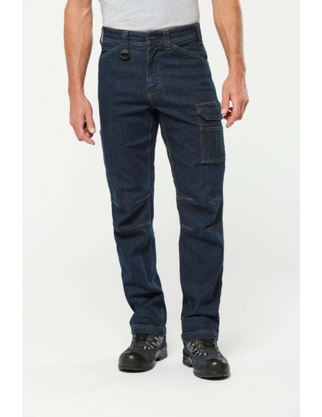 DES-WK705-MEN'S MULTIPOCKET DENIM TROUSERS