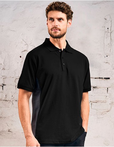 EXC-4590-Unisex Contrast Polo