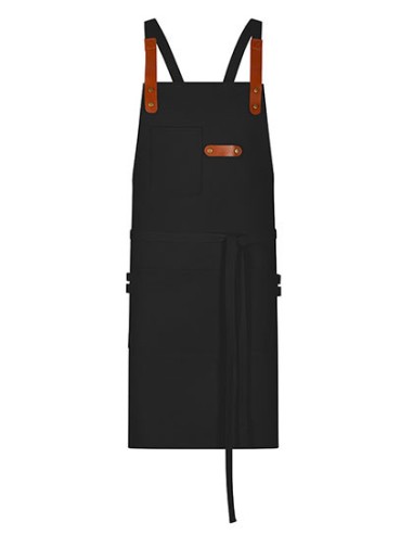 EXN-28514-Bib Apron Canvas With Decorative Label