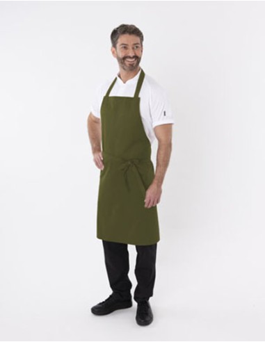 DEN-DP10-Bib Apron with Adjustable Halter