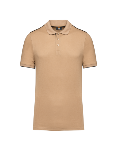 DES-WK270-MEN'S SHORT-SLEEVED CONTRASTING DAYTODAY POLO SHIRT