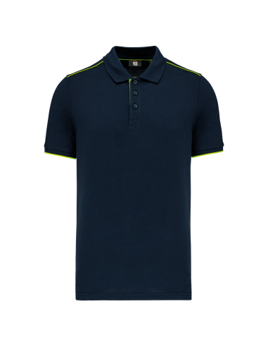 DES-WK270-MEN'S SHORT-SLEEVED CONTRASTING DAYTODAY POLO SHIRT