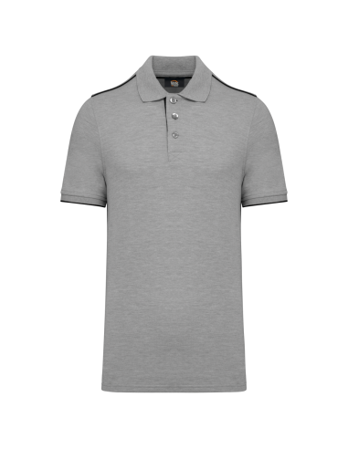 DES-WK270-MEN'S SHORT-SLEEVED CONTRASTING DAYTODAY POLO SHIRT