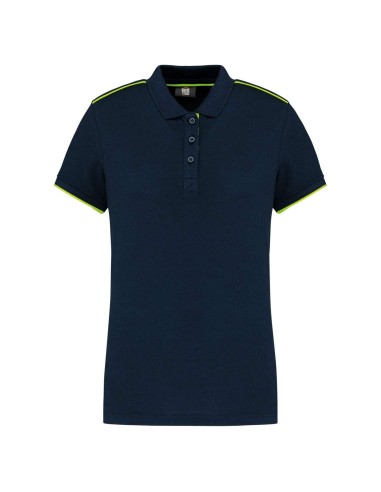 DES-WK271-LADIES' SHORT-SLEEVED CONTRASTING DAYTODAY POLO SHIRT