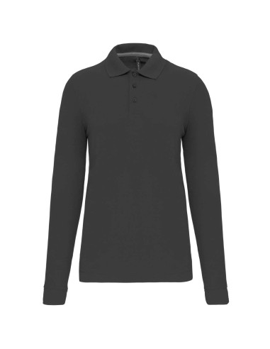 DES-WK276-MEN'S LONG-SLEEVED POLO SHIRT
