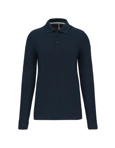 DES-WK276-MEN'S LONG-SLEEVED POLO SHIRT