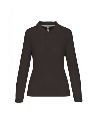 DES-WK277-LADIES' LONG-SLEEVED POLO SHIRT