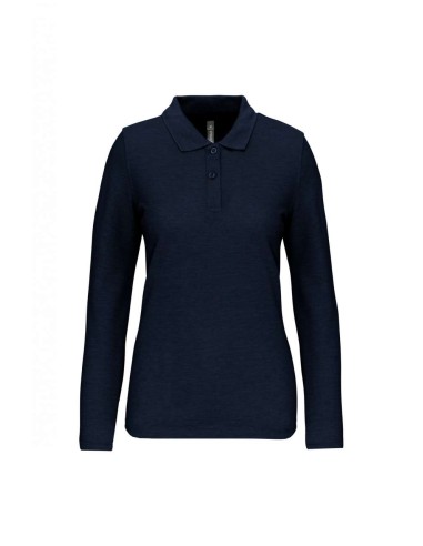 DES-WK277-LADIES' LONG-SLEEVED POLO SHIRT