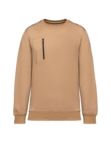 DES-WK403-UNISEX DAYTODAY CONTRASTING POCKET SWEATSHIRT