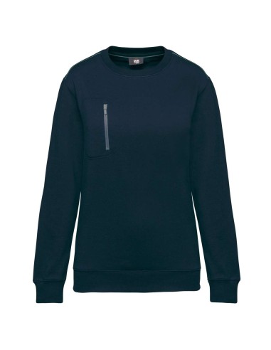 DES-WK403-UNISEX DAYTODAY CONTRASTING POCKET SWEATSHIRT