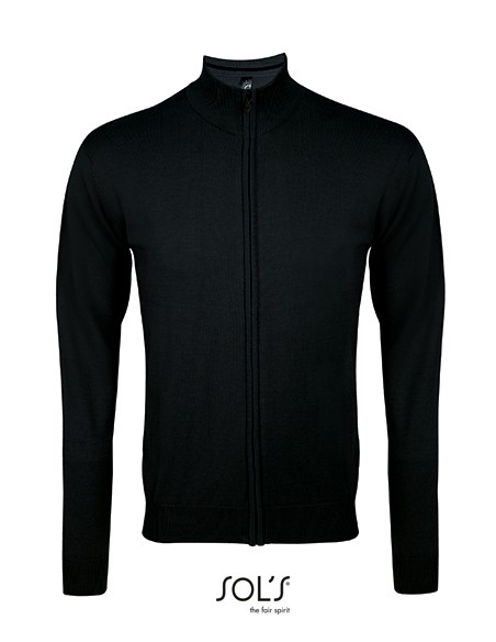 S-00548-Mens Zipped Knitted Cardigan Gordon