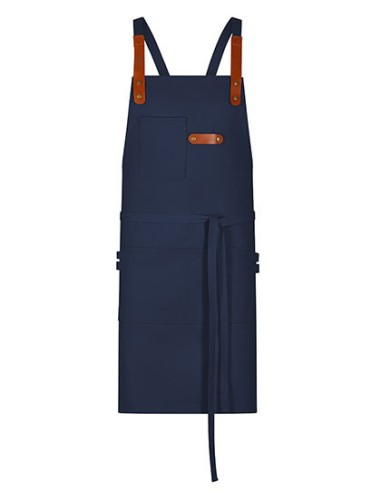 EXN-28514-Bib Apron Canvas With Decorative Label