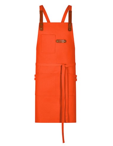 EXN-28514-Bib Apron Canvas With Decorative Label