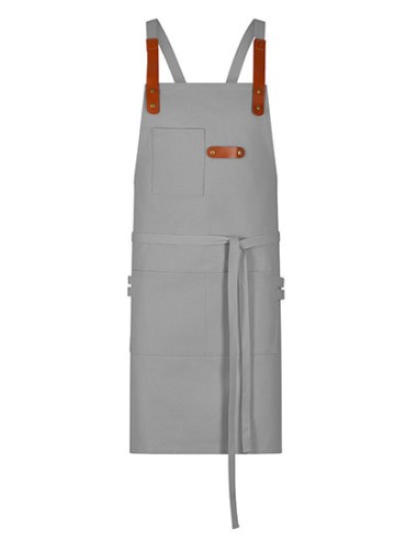 EXN-28514-Bib Apron Canvas With Decorative Label