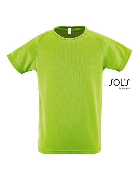 S-01166-Kids Raglan Sleeved T-Shirt Sporty