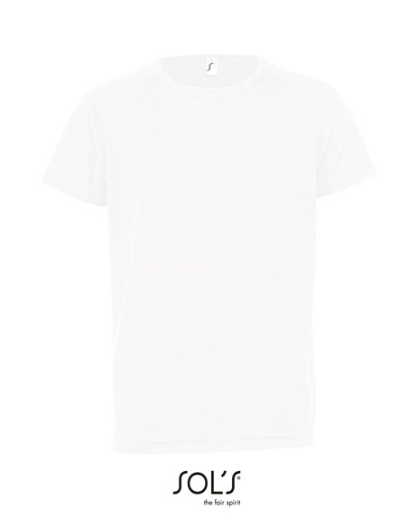 S-01166-Kids Raglan Sleeved T-Shirt Sporty