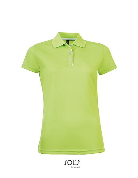 S-01179-Womens Sports Polo Shirt Performer