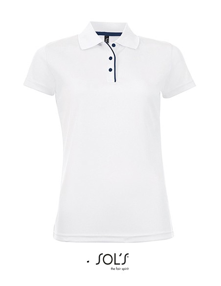 S-01179-Womens Sports Polo Shirt Performer