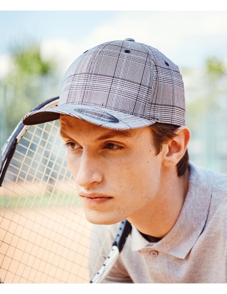 FLE-6196-Flexfit Glen Check Cap