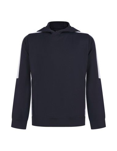 FIN-LV342-Sweat à capuche sportif contrasté enfant
