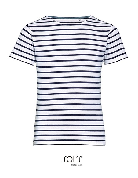 S-01400-Kids Round Neck Striped T-Shirt Miles