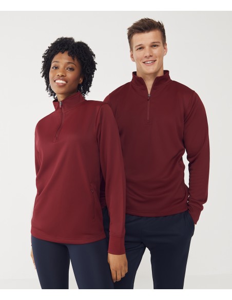 FIN-LV874-Adults 1/4 Zip Tracksuit Top
