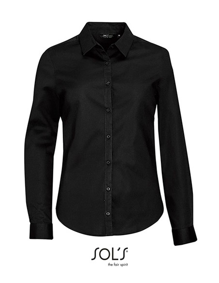 S-01427-Womens Long Sleeve Stretch Shirt Blake