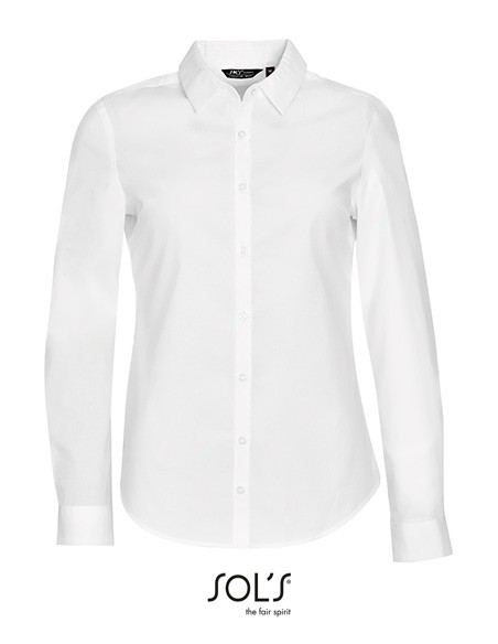 S-01427-Womens Long Sleeve Stretch Shirt Blake