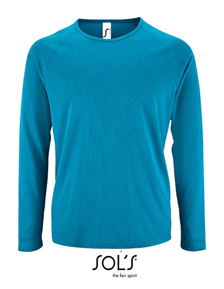 S-02071-Mens Long Sleeve Sports T-Shirt Sporty