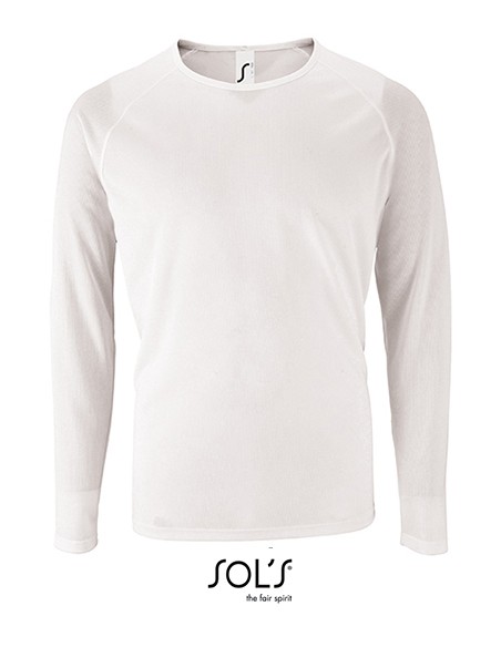 S-02071-Mens Long Sleeve Sports T-Shirt Sporty