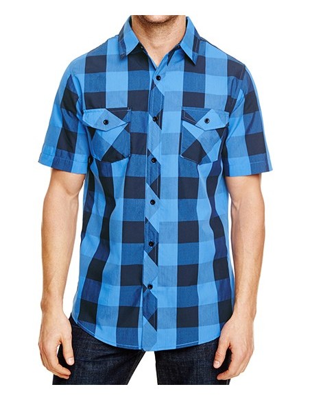 B-9203-Buffalo Plaid Woven Shirt