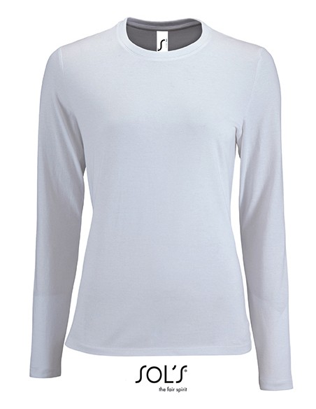 S-02075-Womens Long Sleeve T-Shirt Imperial