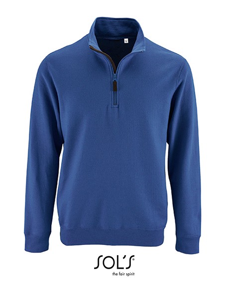 S-02088-Mens Zip High Collar Sweatshirt Stan