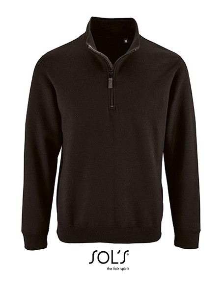 S-02088-Mens Zip High Collar Sweatshirt Stan