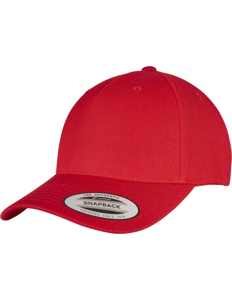 FLE-5789M-YP Classics 5-Panel Premium Curved Visor Snapback Cap