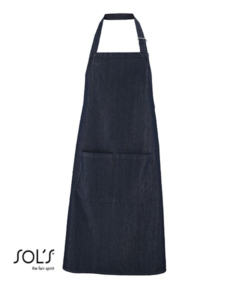 S-02104-Denim Bib Apron Grant With Pocket