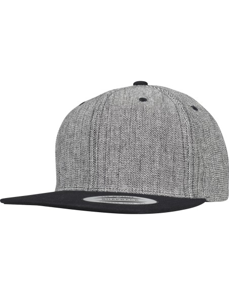 FLE-6089MS-Melange Solid Snapback