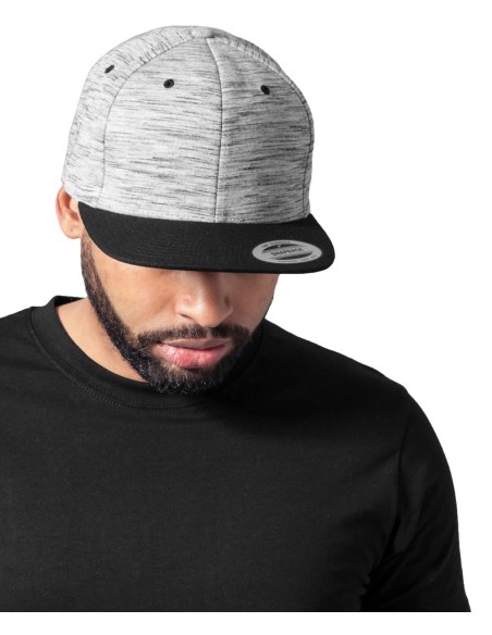 FLE-6089SC-Stripes Melange Crown Snapback