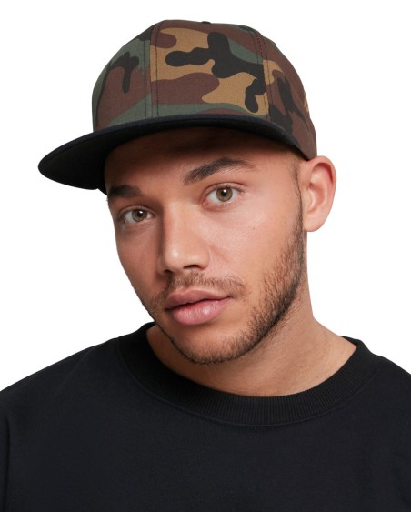 FLE-6089TC-Classic Snapback 2-Tone Camo Cap