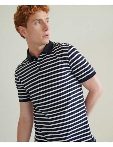 FRO-FR230-Polo Jersey rayé