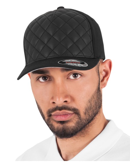 FLE-6277Q-Diamond Quilted Flexfit Cap