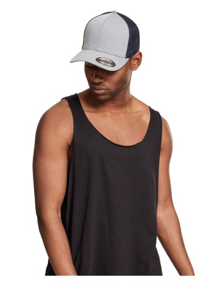 FLE-6311-Casquette mélange en maille Flexfit (6311)