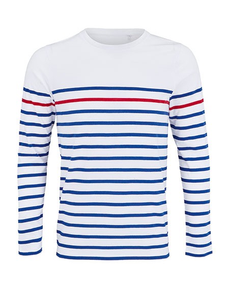 S-03099-Mens Long Sleeve Striped T-Shirt Matelot