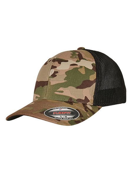 FLE-6511MC-Multicam Trucker Mesh Cap