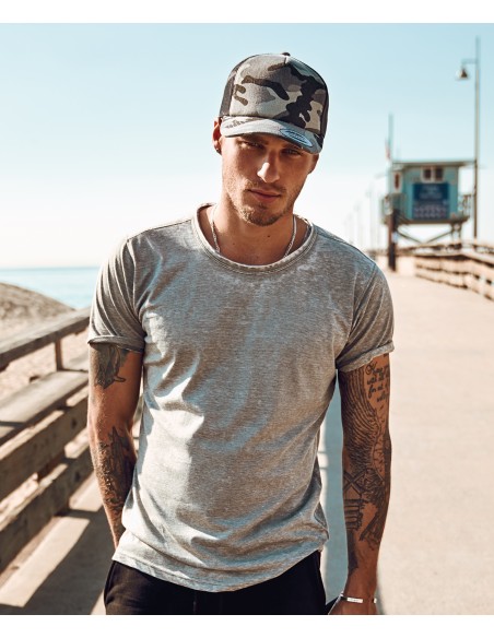 FLE-6606C-Camo Trucker Cap