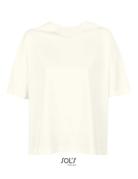 S-03807-Womens Boxy Oversized T-Shirt