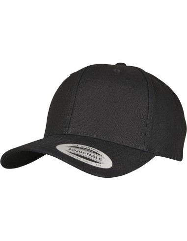 FLE-7708MS-Casquette incurvée à 6 panneaux avec languette en métal (7708MS)